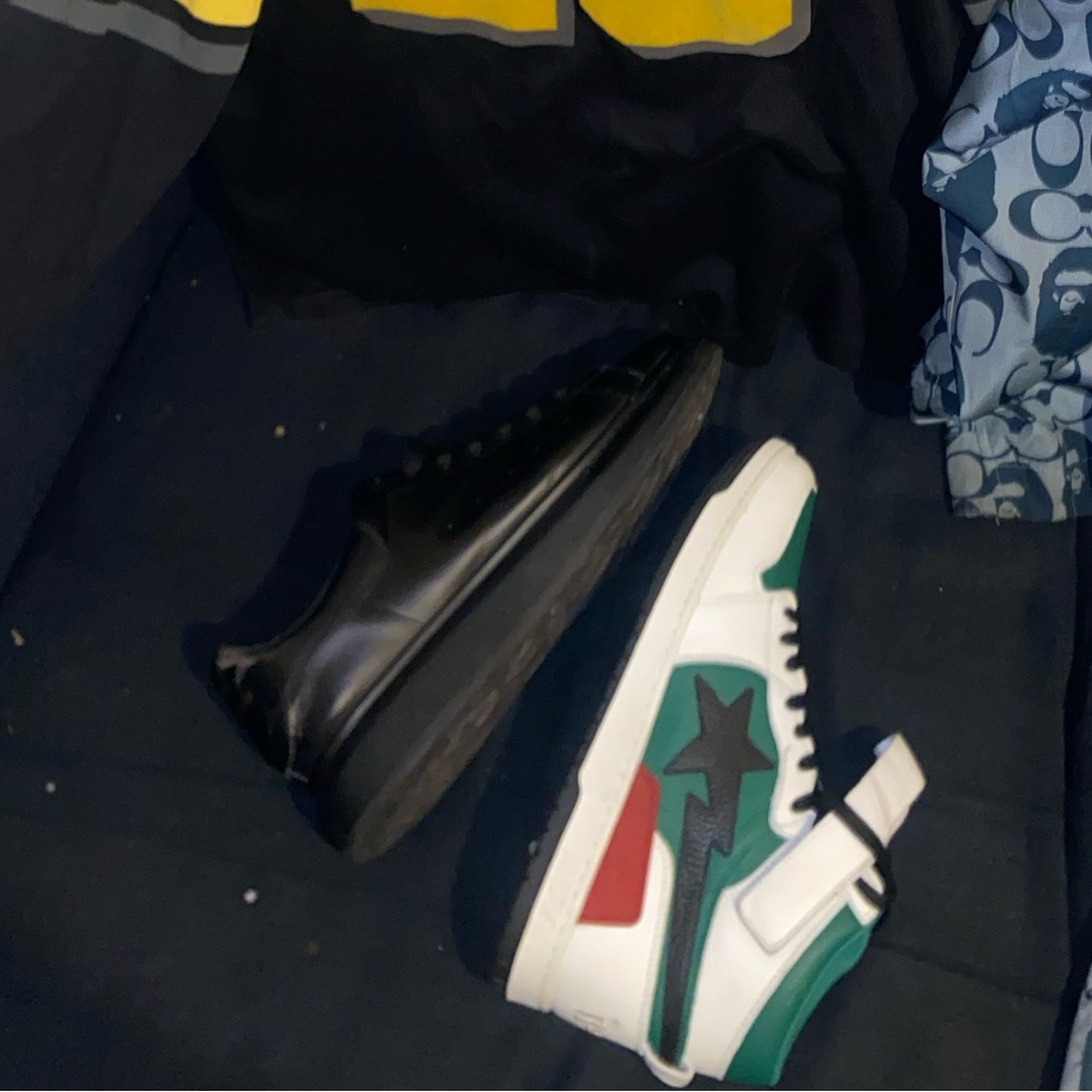 Bape Black and Yellow Sneakers